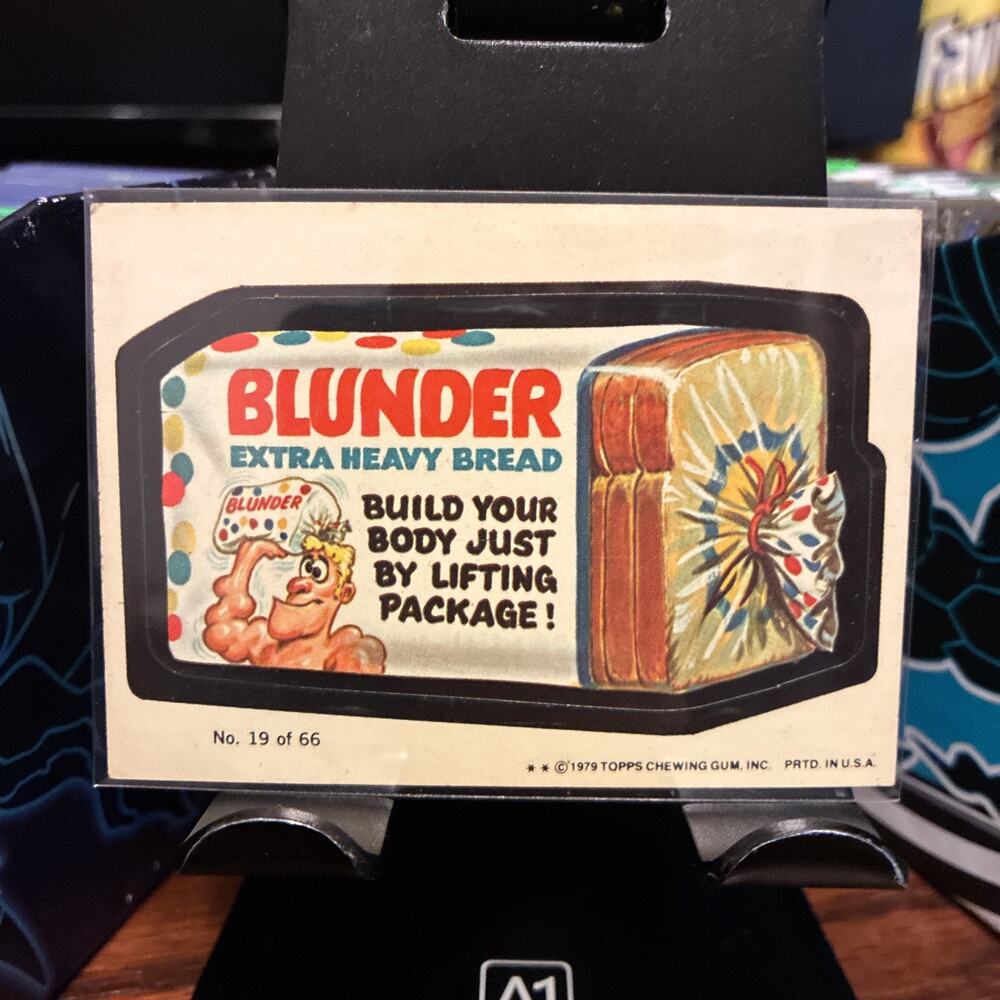 1979 Topps - Wacky Packages - #19 Blunder Advertising Sticker Series #1 Rare USA